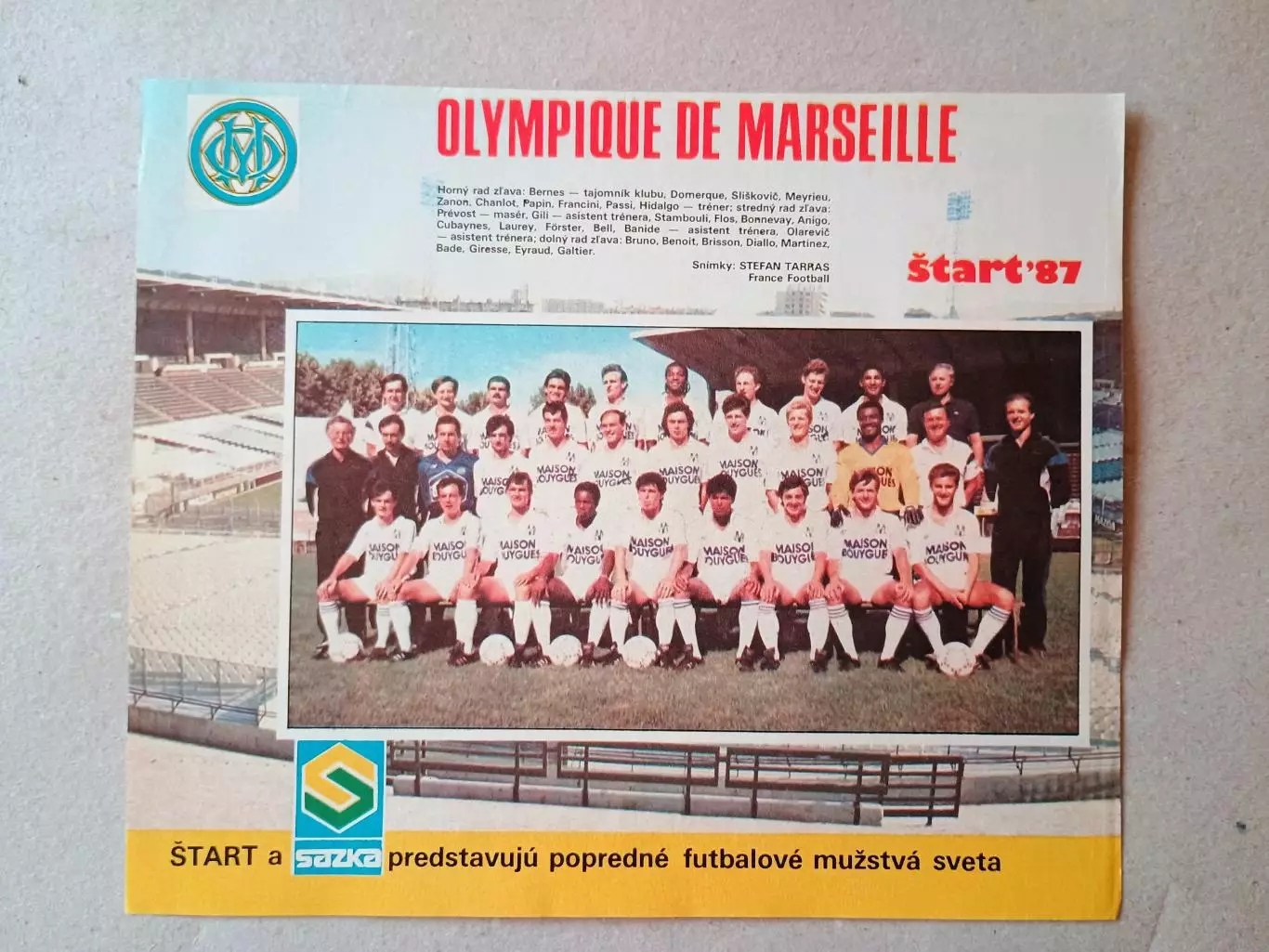 Плакат из журнала ,,Start- Marseille