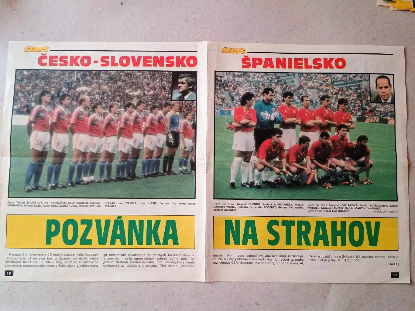 Плакат из журнала ,,Start- Czechoslovakia,Spain