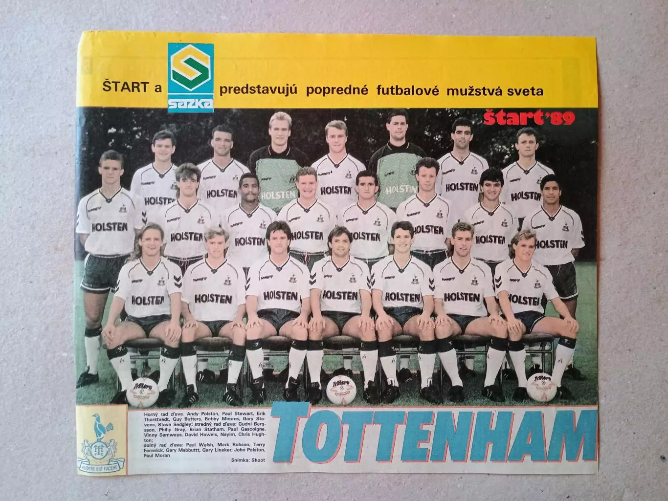 Плакат из журнала ,,Start- Tottenham