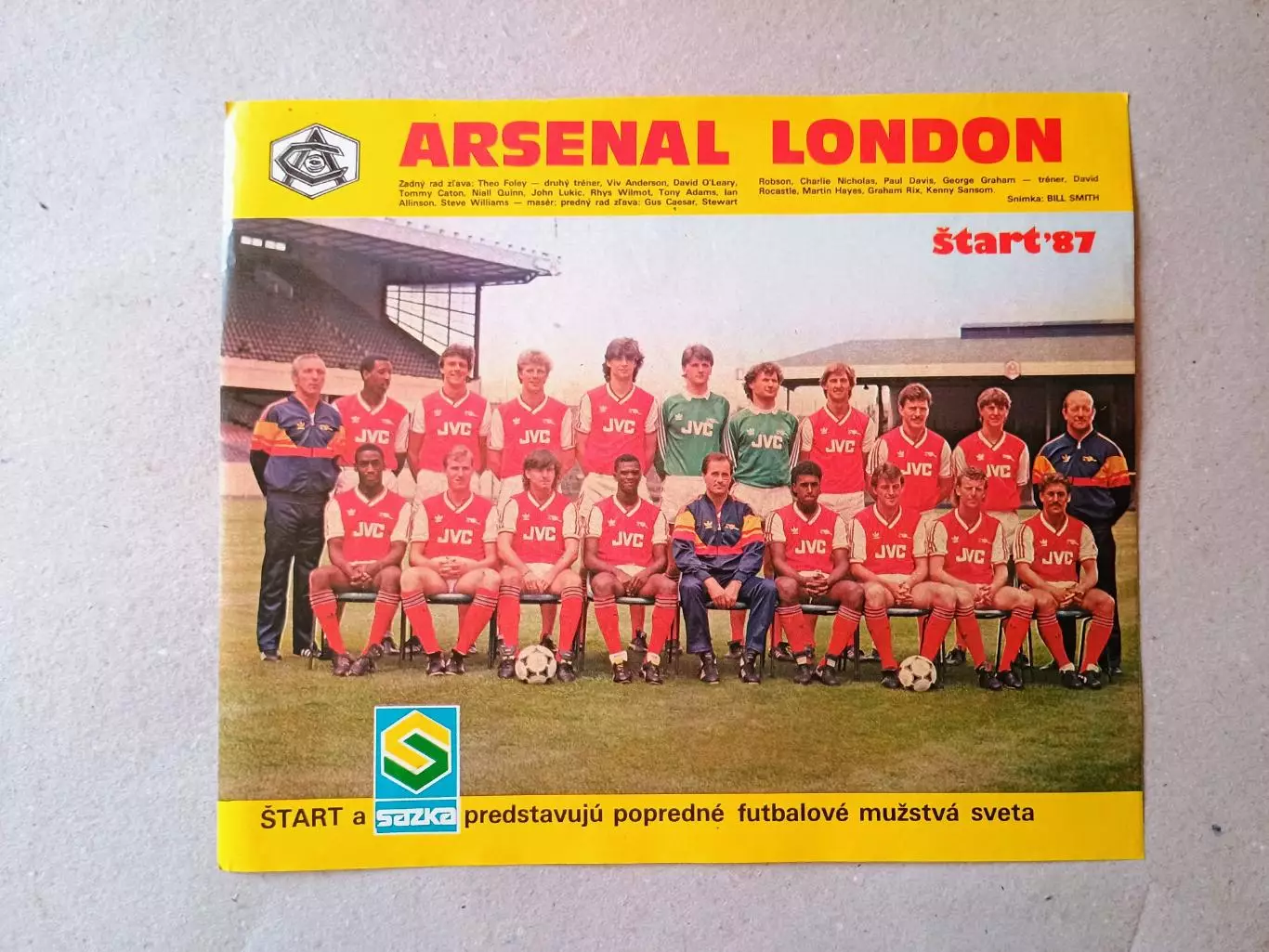 Плакат из журнала ,,Start- Arsenal