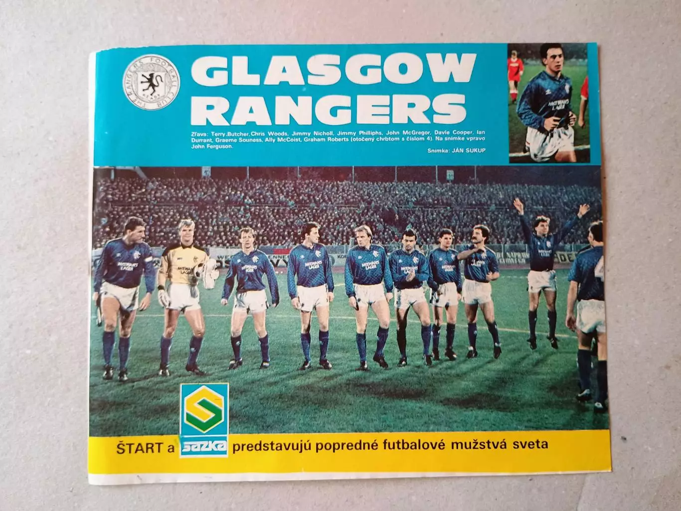 Плакат из журнала ,,Start- Rangers