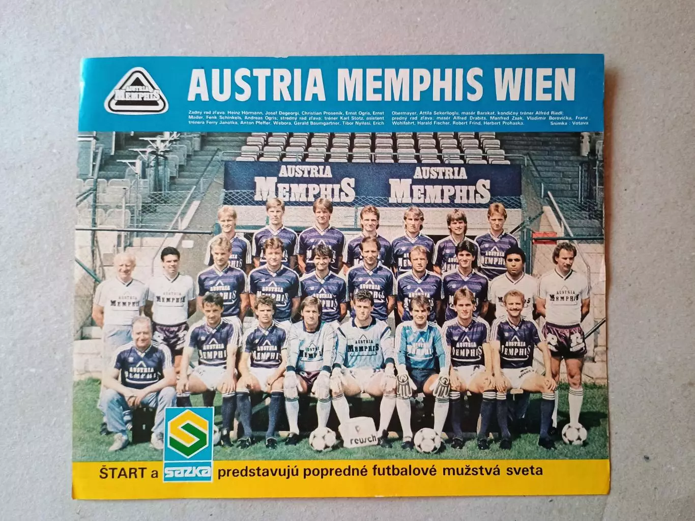 Плакат из журнала ,,Start- Austria Wien
