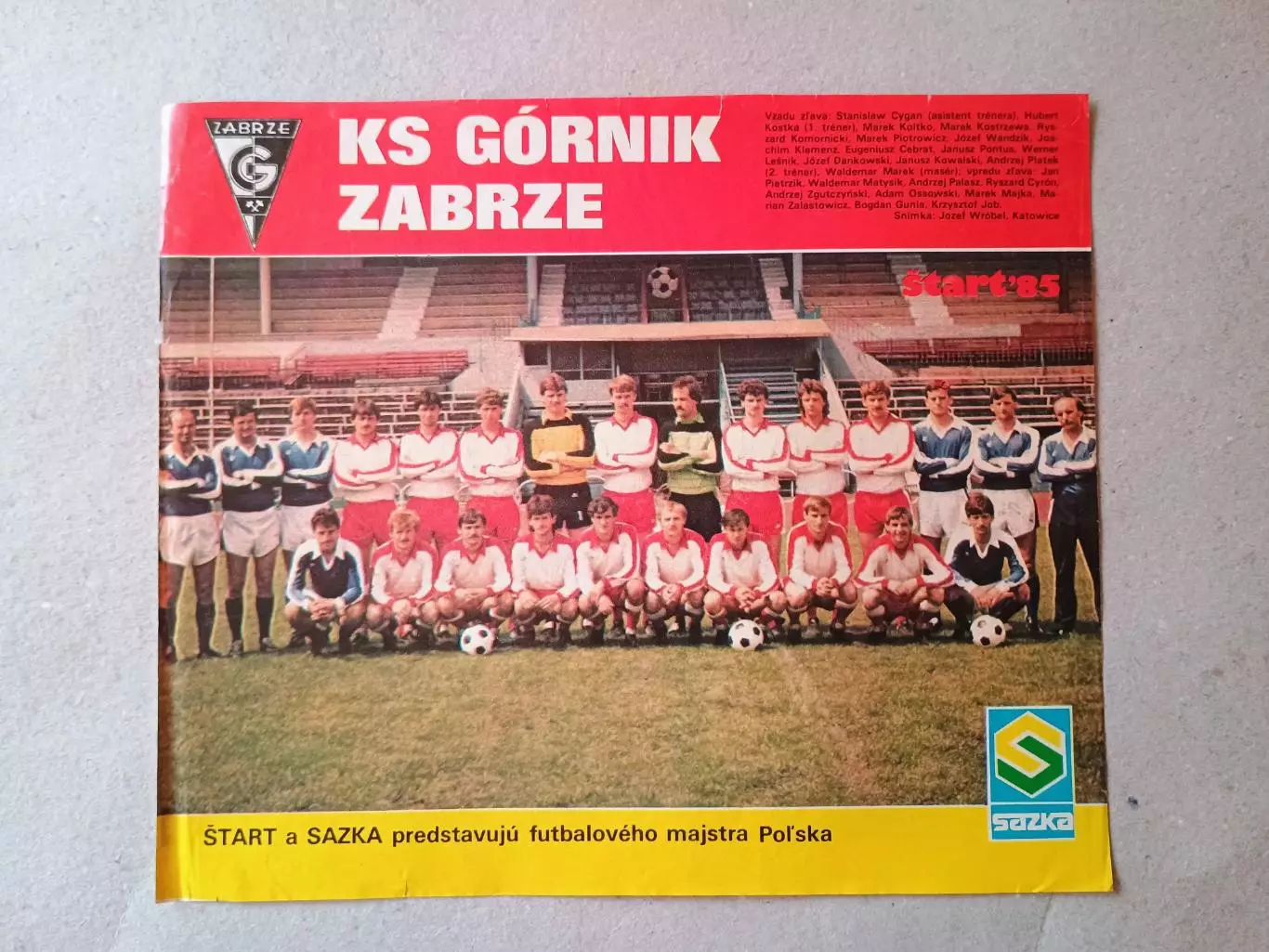Плакат из журнала ,,Start- Gornik