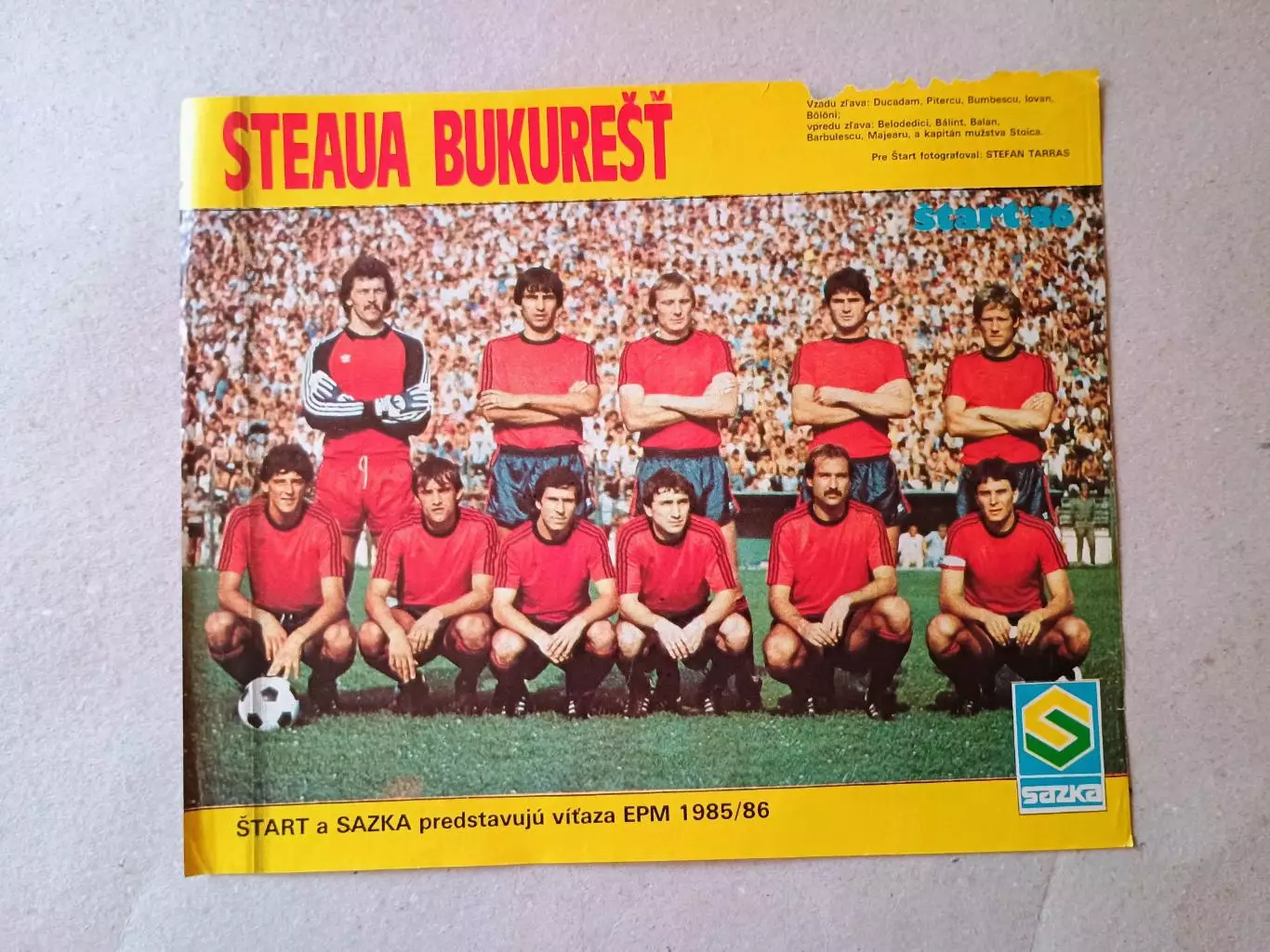 Плакат из журнала ,,Start- Steaua