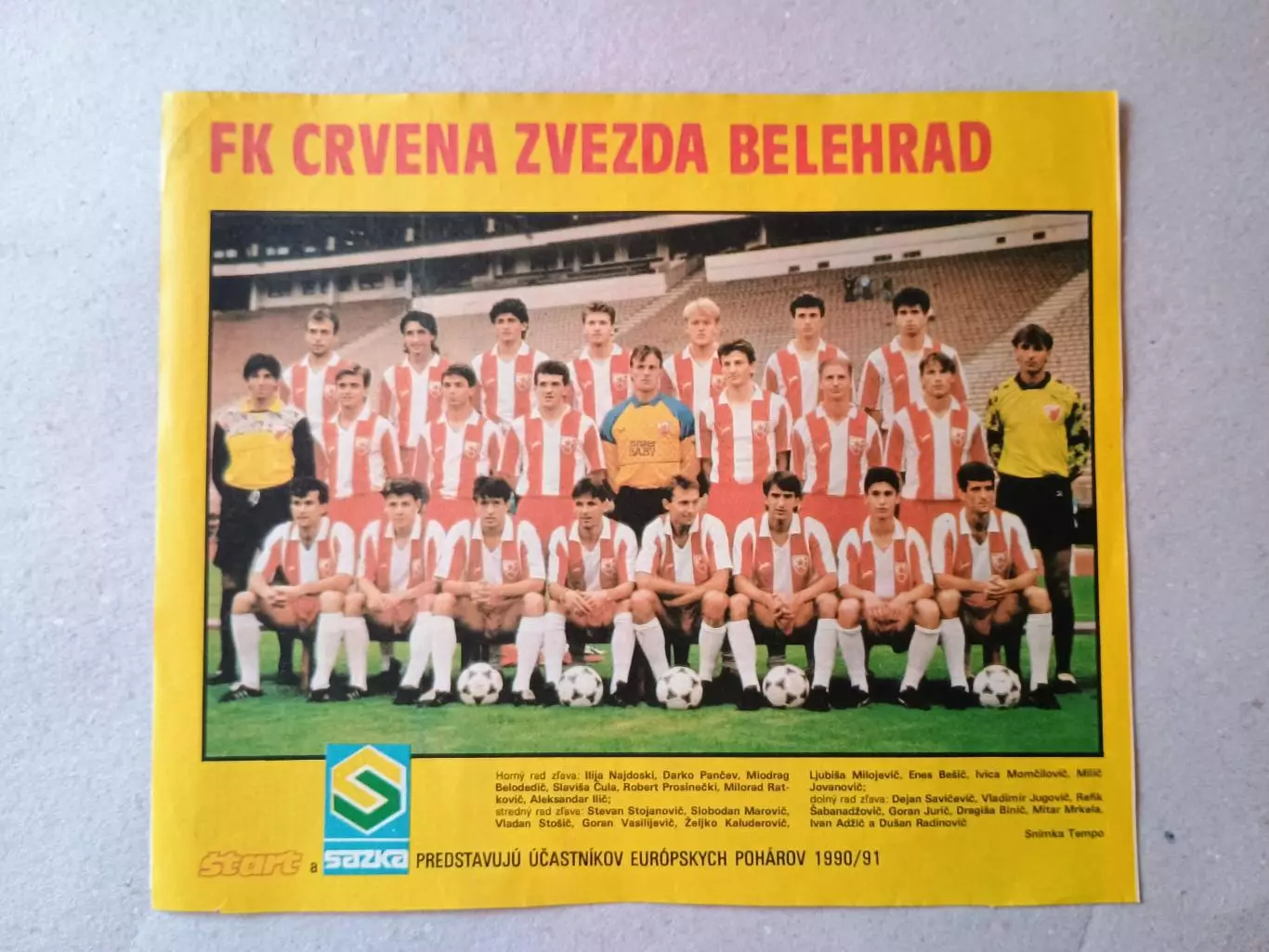 Плакат из журнала ,,Start- CZ Beograd