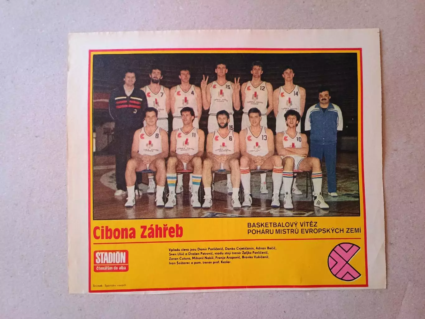 Плакат из журнала ,,Start- Cibona Zagreb