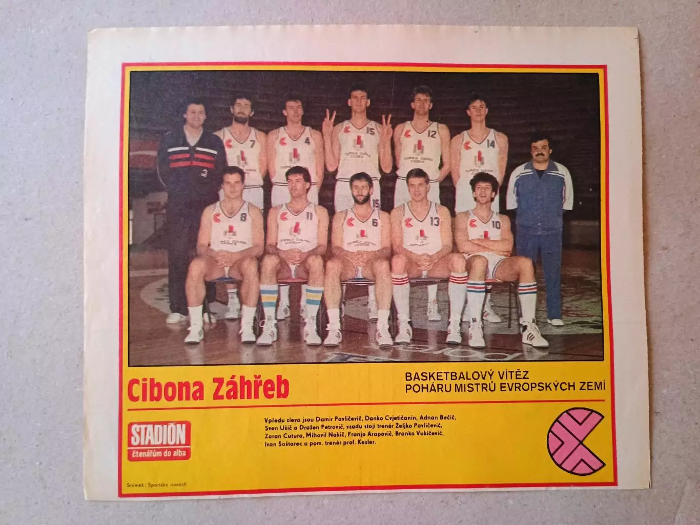 Плакат из журнала ,,Start- Cibona Zagreb 2