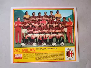 Плакат из журнала ,,Stadion- AC Milan 8