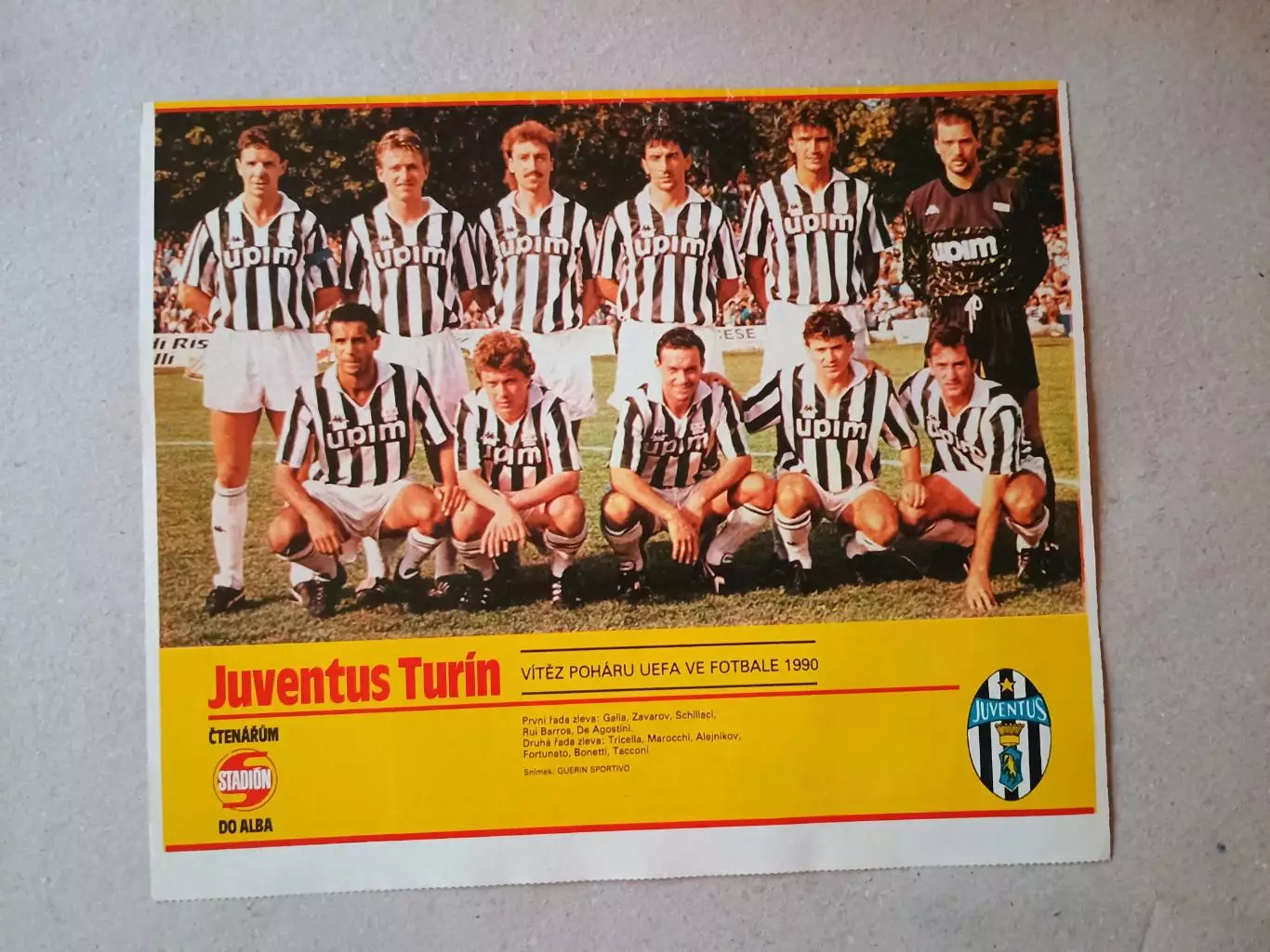 Плакат из журнала ,,Stadion- Juventus