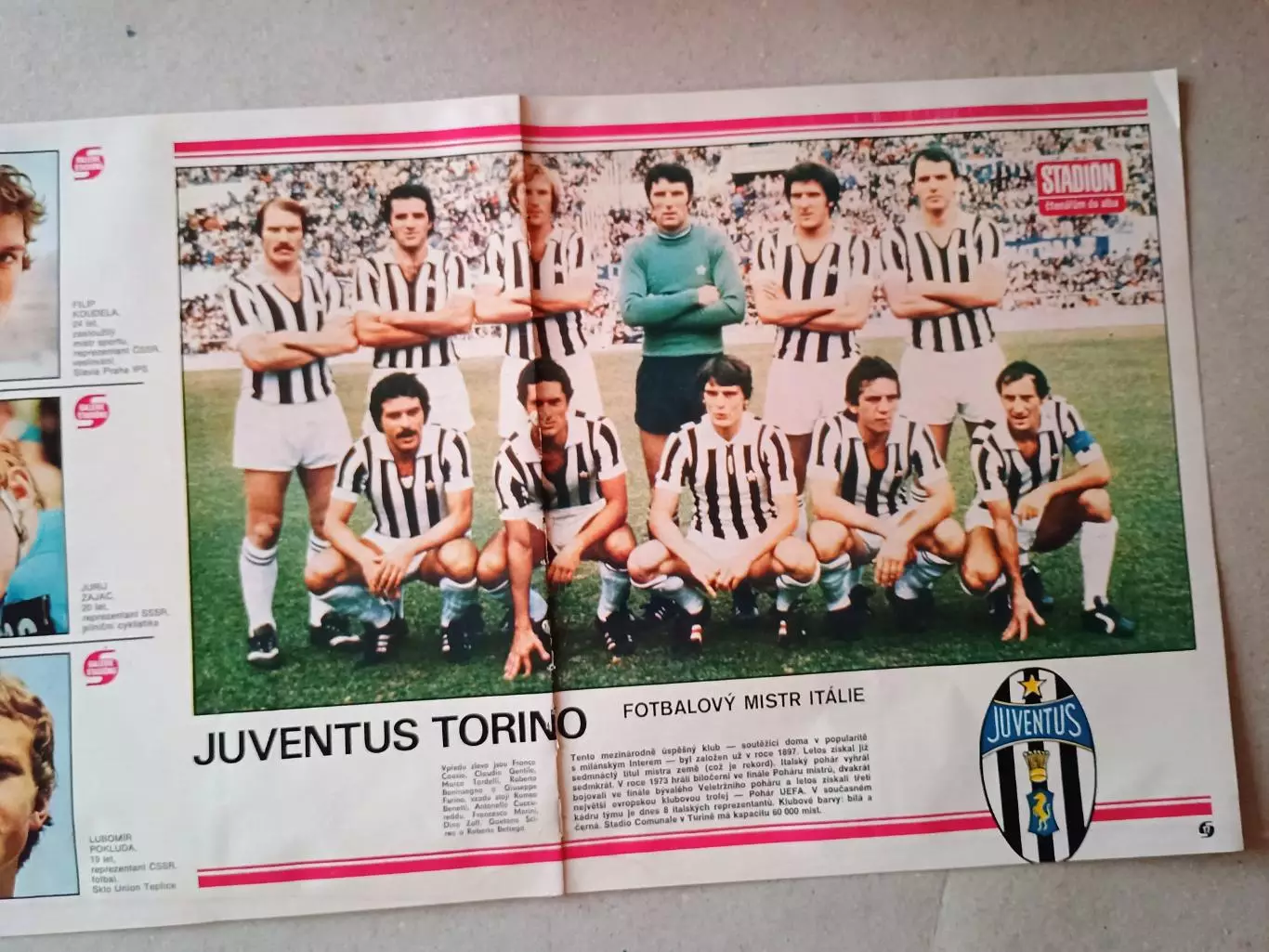 Плакат из журнала ,,Stadion- Juventus 9