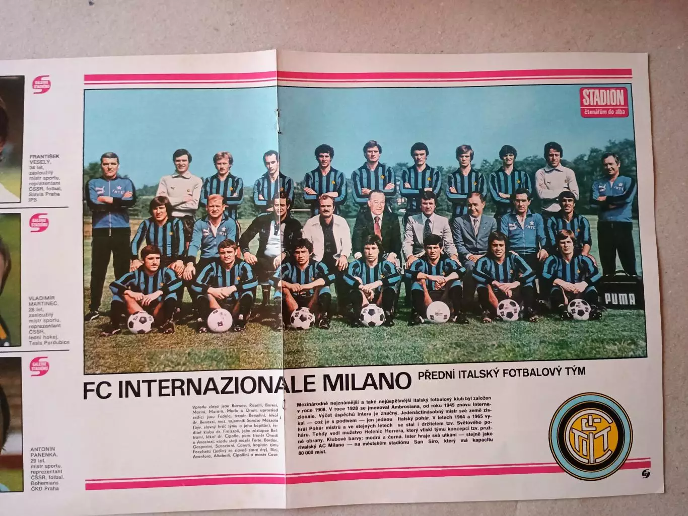 Плакат из журнала ,,Stadion- Inter Milan 3