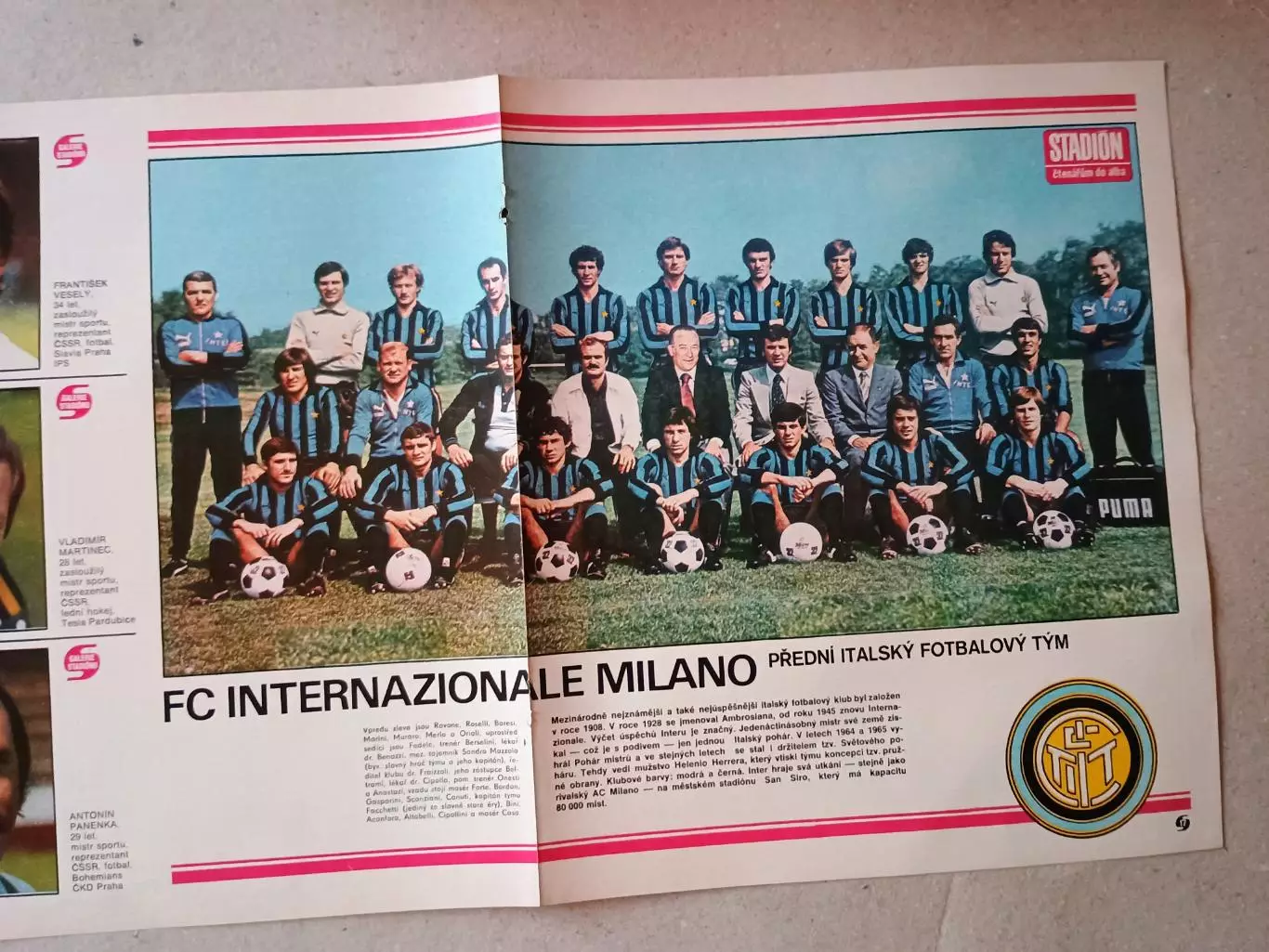 Плакат из журнала ,,Stadion- Inter Milan 4