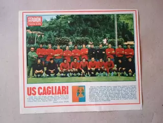 Плакат из журнала ,,Stadion- Cagliari