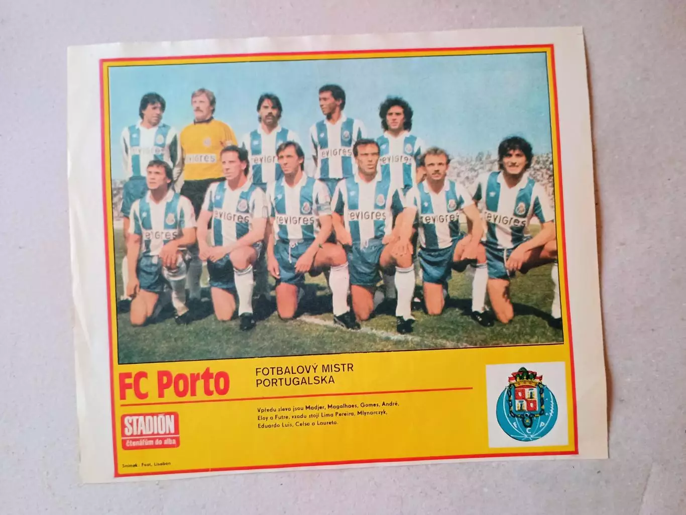 Плакат из журнала ,,Stadion- Porto 2