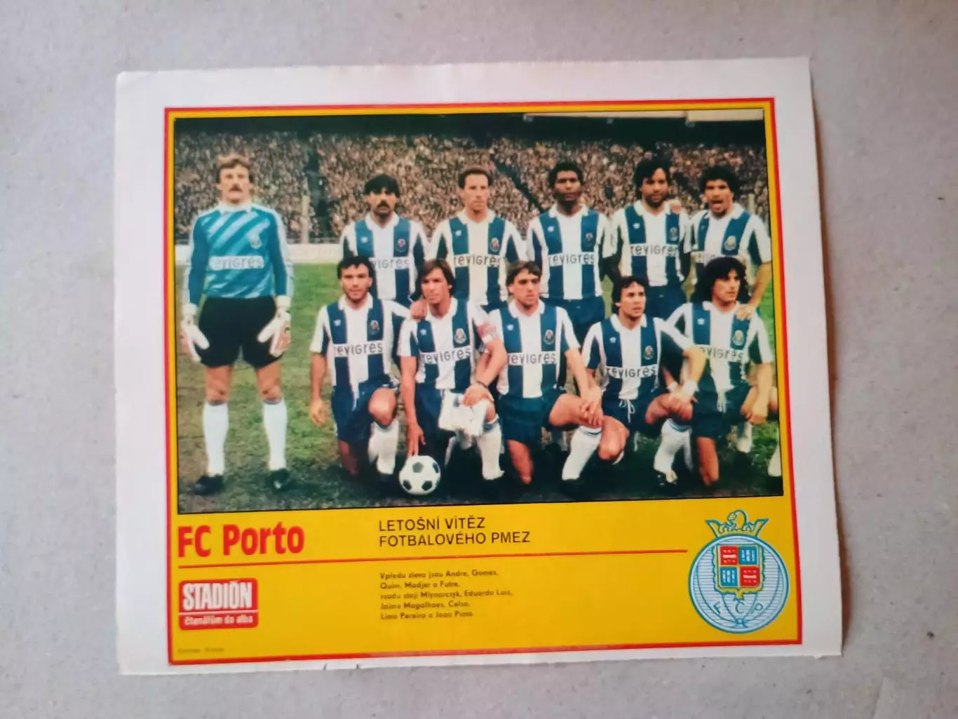 Плакат из журнала ,,Stadion- Porto 5