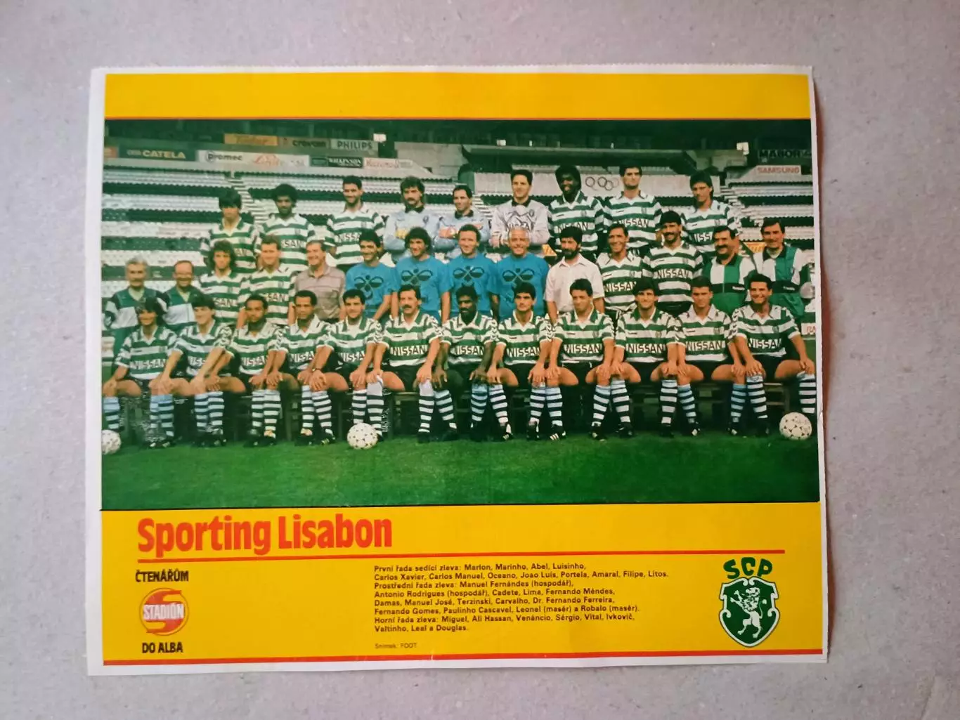 Плакат из журнала ,,Stadion- Sporting