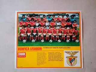 Плакат из журнала ,,Stadion- Benfica 6