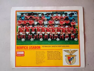 Плакат из журнала ,,Stadion- Benfica 7