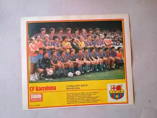Плакат из журнала ,,Stadion- Barcelona