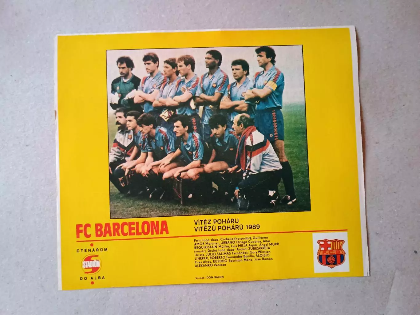 Плакат из журнала ,,Stadion- Barcelona 5