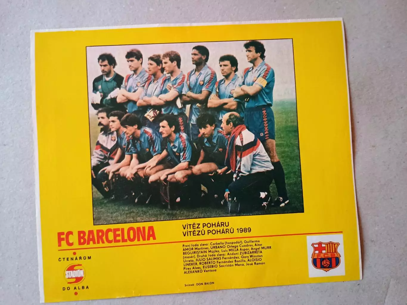 Плакат из журнала ,,Stadion- Barcelona 6