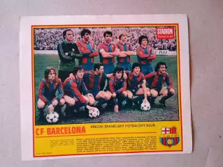 Плакат из журнала ,,Stadion- Barcelona 7