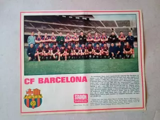 Плакат из журнала ,,Stadion- Barcelona 10