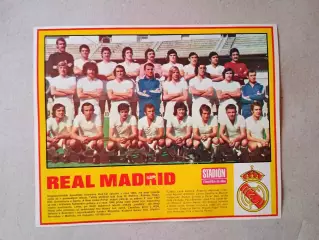 Плакат из журнала ,,Stadion- Real Madrid 3