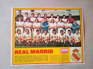Плакат из журнала ,,Stadion- Real Madrid 4