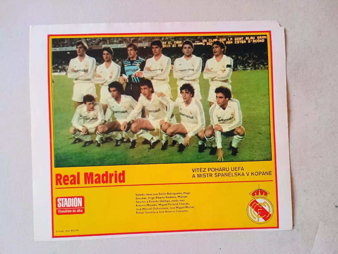 Плакат из журнала ,,Stadion- Real Madrid 11