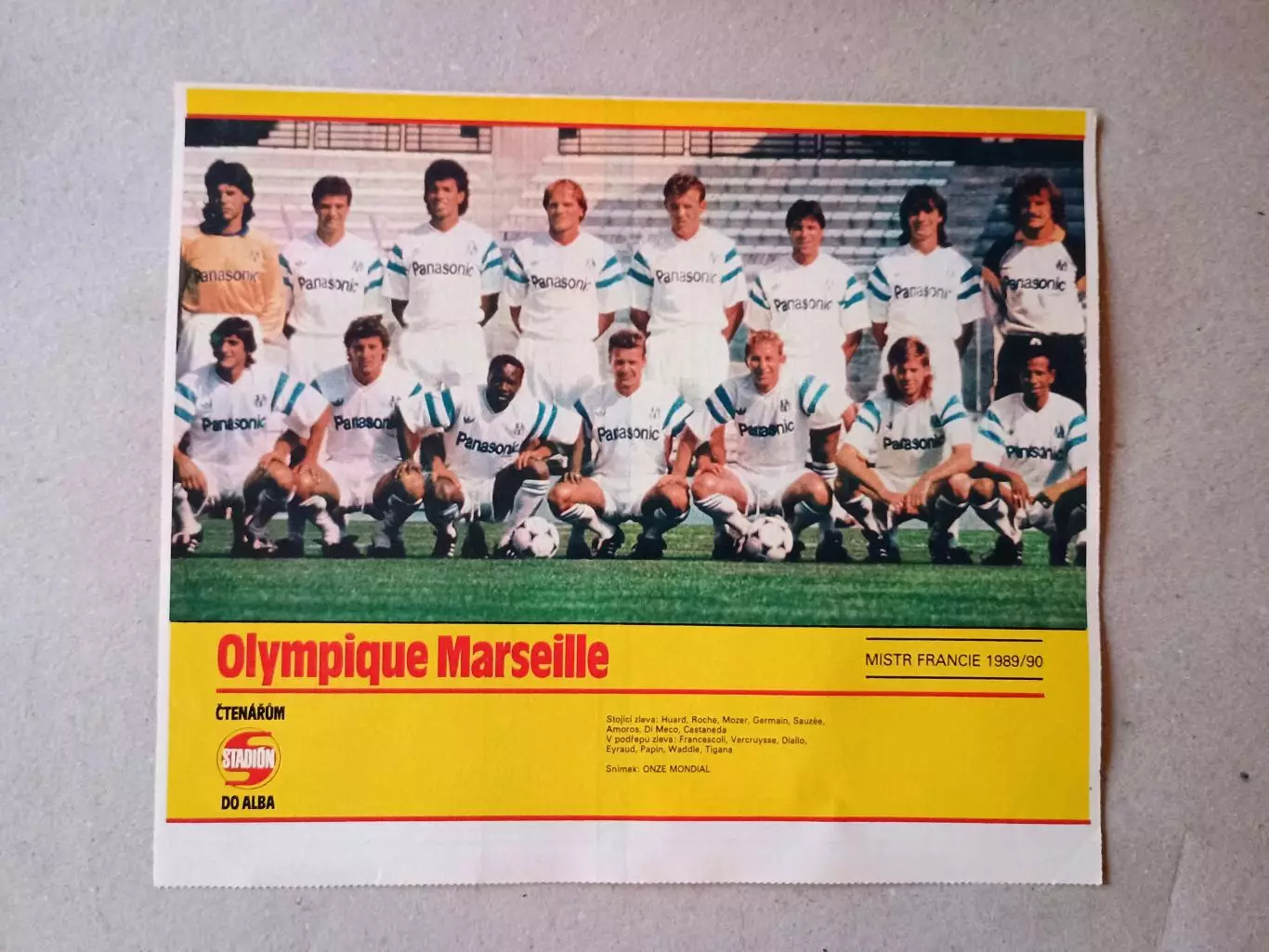 Плакат из журнала ,,Stadion- Marseille
