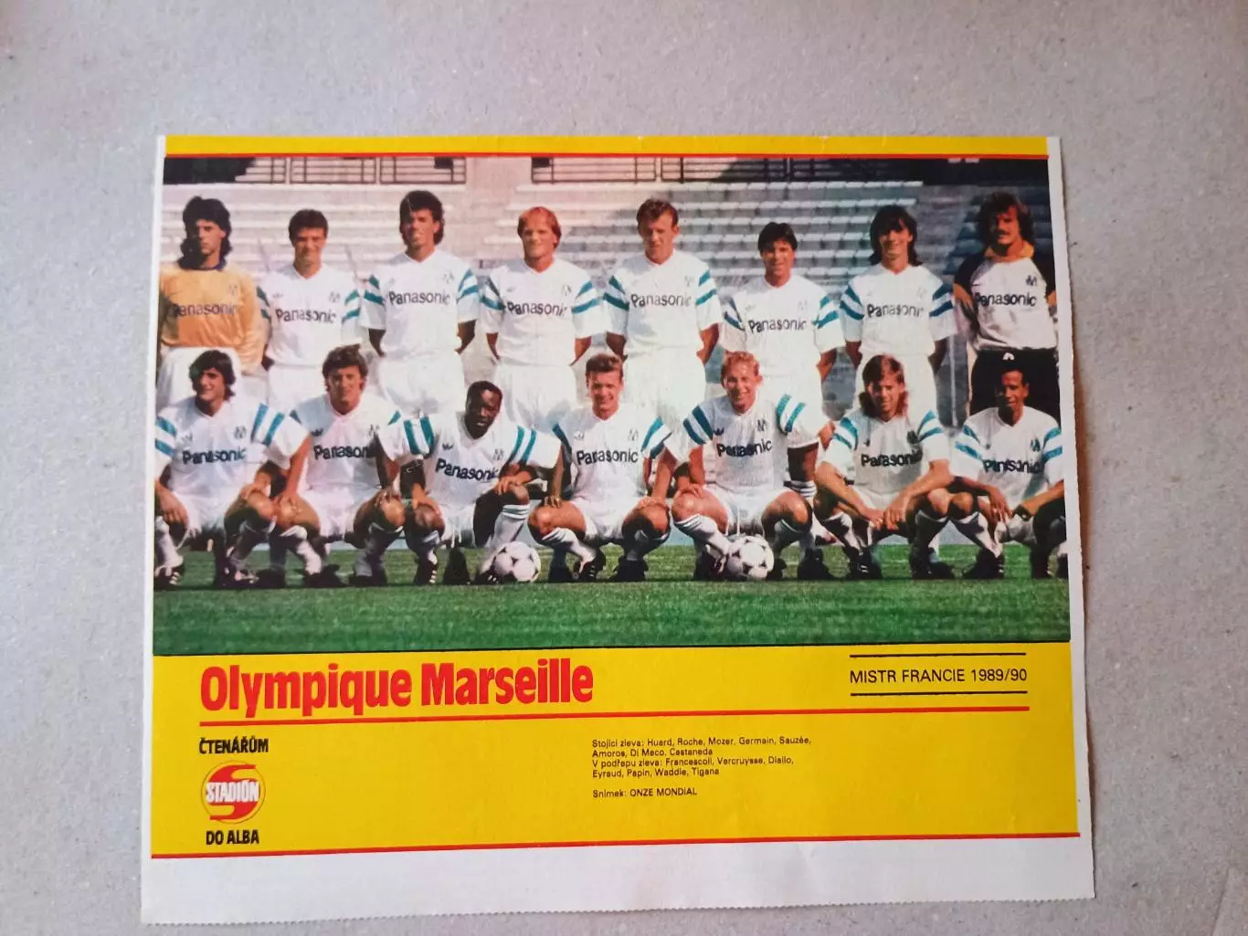 Плакат из журнала ,,Stadion- Marseille 2