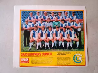 Плакат из журнала ,,Stadion- Grasshoppers 3