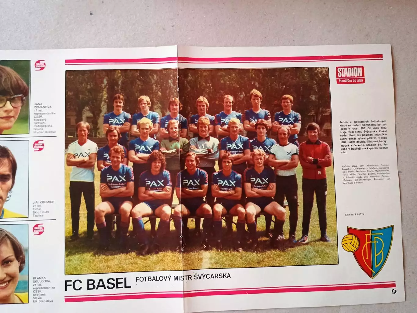 Плакат из журнала ,,Stadion- Basel