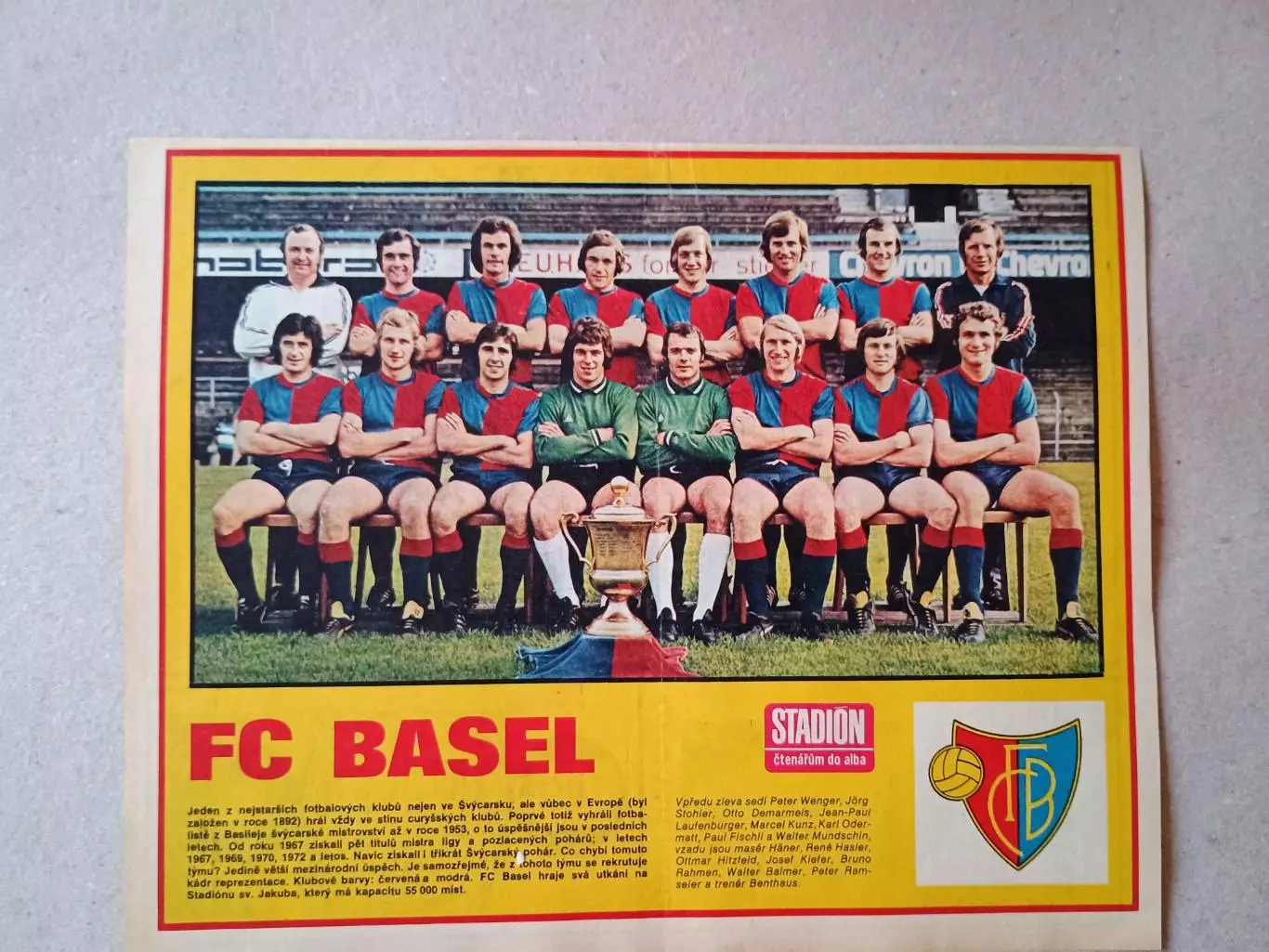 Плакат из журнала ,,Stadion- Basel 7