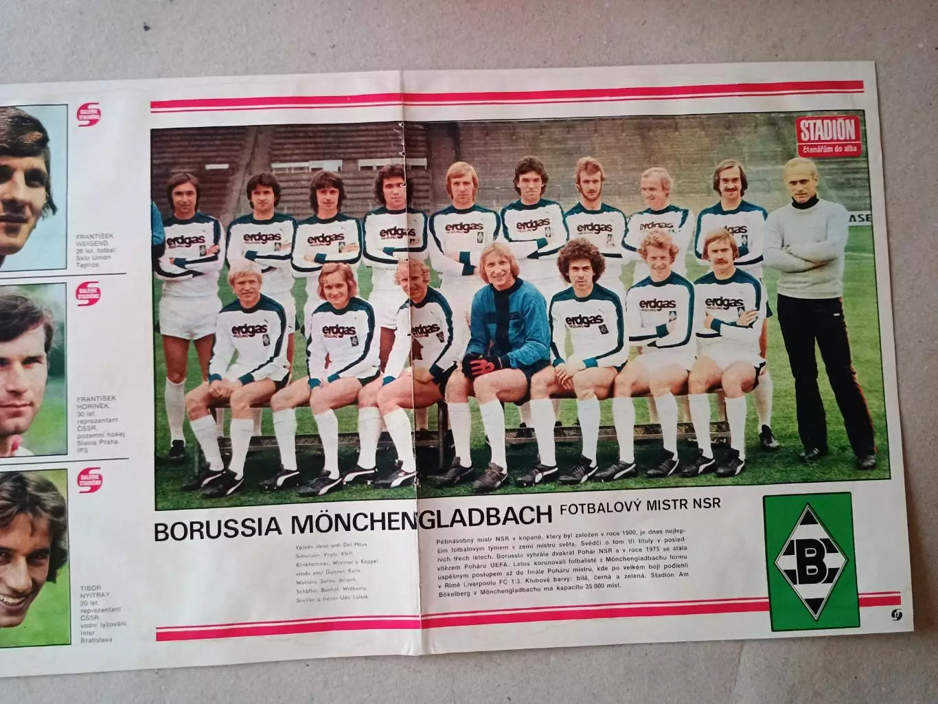 Плакат из журнала ,,Stadion- Monchengladbach 2