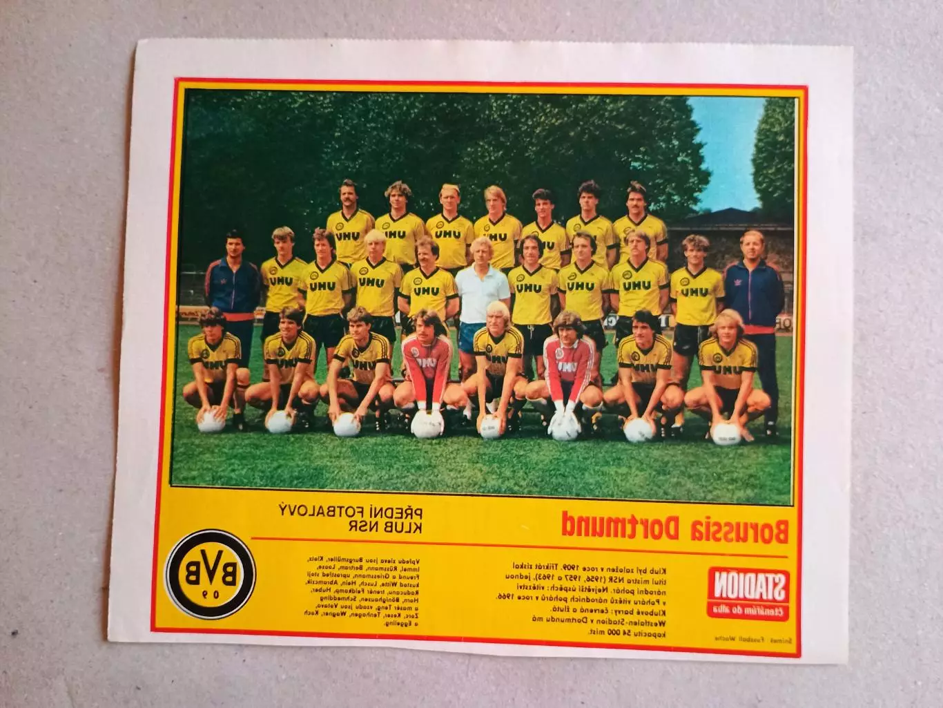 Плакат из журнала ,,Stadion- Dortmund 2