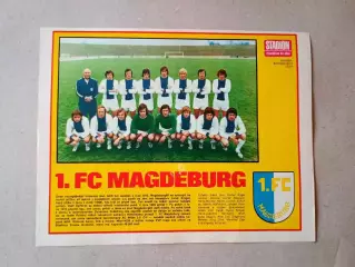 Плакат из журнала ,,Stadion- Magdeburg