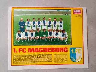 Плакат из журнала ,,Stadion- Magdeburg 2
