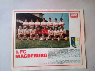 Плакат из журнала ,,Stadion- Magdeburg 4
