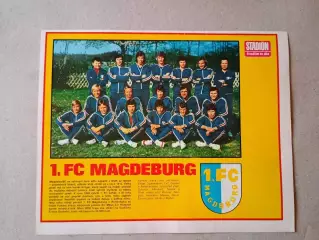 Плакат из журнала ,,Stadion- Magdeburg 5