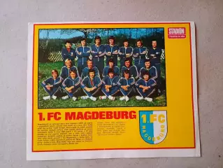 Плакат из журнала ,,Stadion- Magdeburg 6