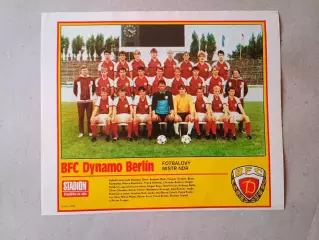 Плакат из журнала ,,Stadion- Dynamo Berlin
