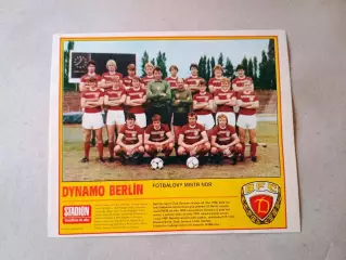 Плакат из журнала ,,Stadion- Dynamo Berlin 3