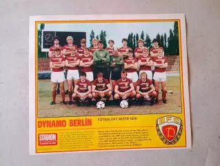 Плакат из журнала ,,Stadion- Dynamo Berlin 4