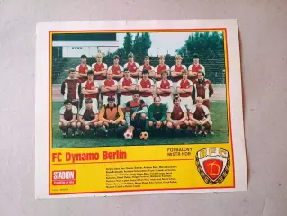 Плакат из журнала ,,Stadion- Dynamo Berlin 5