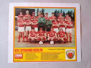 Плакат из журнала ,,Stadion- Dynamo Berlin 9