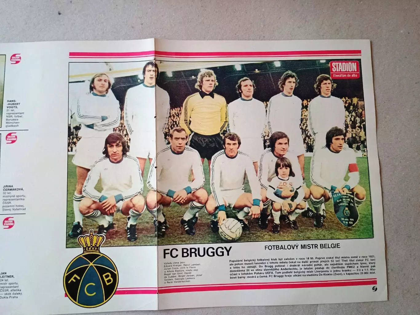 Плакат из журнала ,,Stadion- Bruggy 5