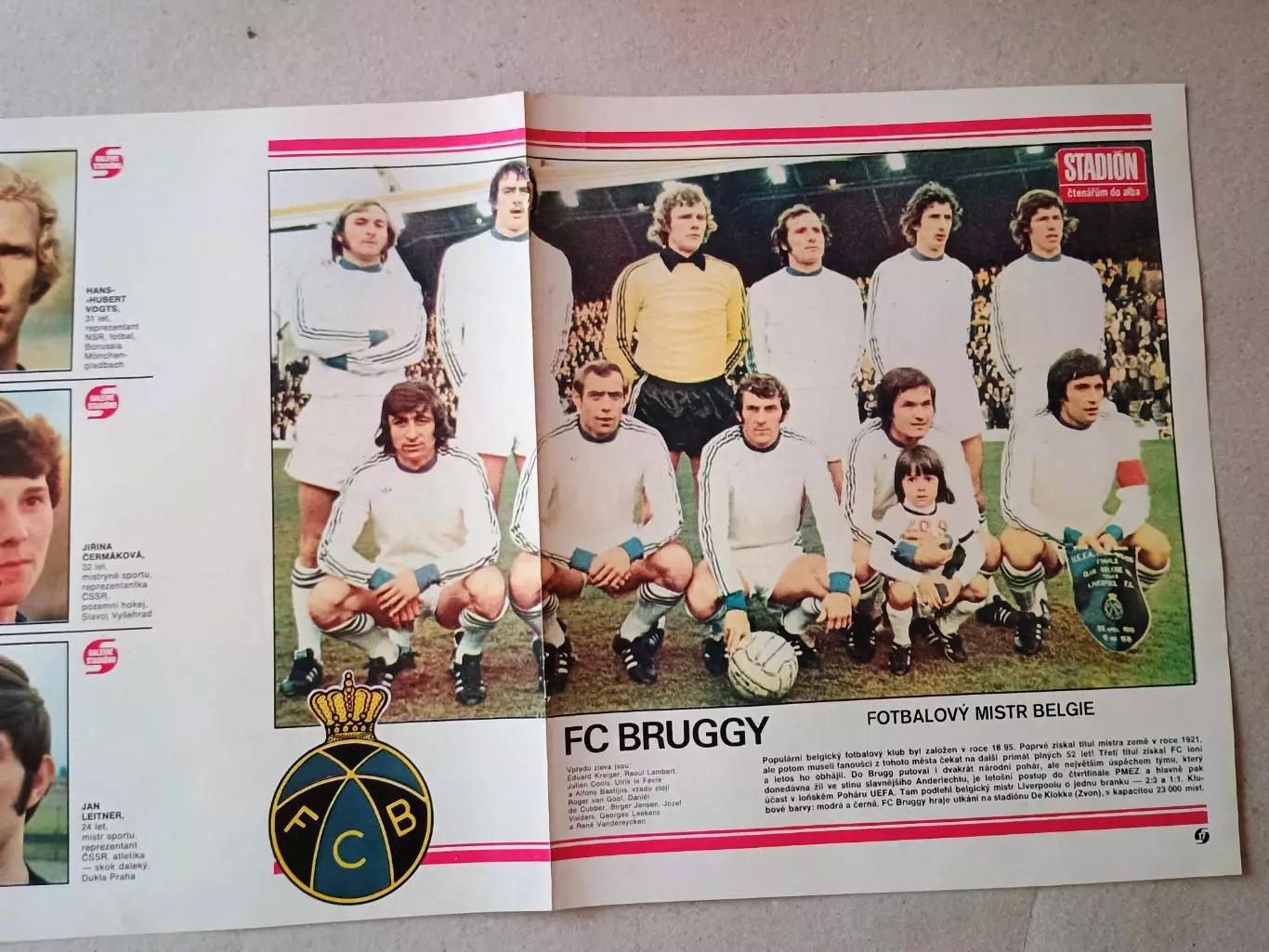 Плакат из журнала ,,Stadion- Bruggy 6