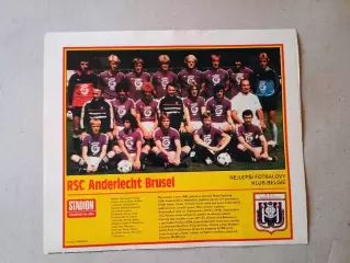 Плакат из журнала ,,Stadion- Anderlecht